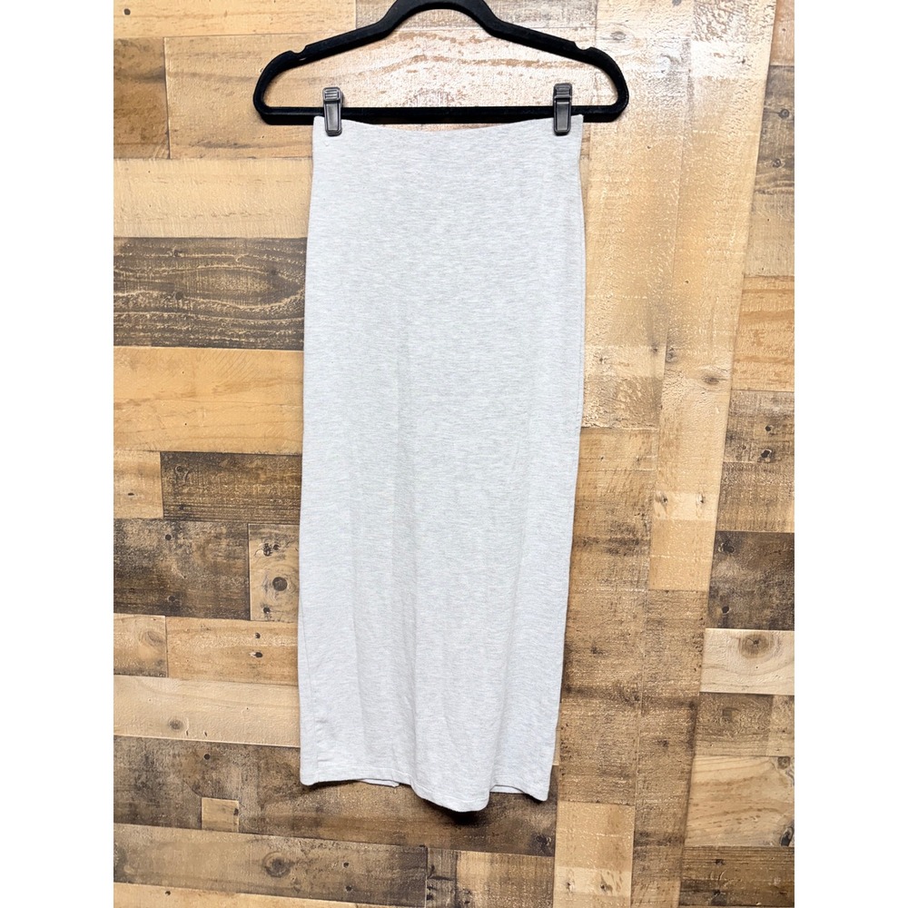 Wilfred Tee Grey Knitā Maxi Skirt with Slit Size S